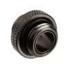 Adapteris Alphacool G1/4 AG į G1/4 AG, metalinis kampinis jungimas, juodas