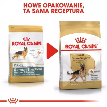 Sausas šunų ėdalas Royal Canin German Shepherd Adult, 11 kg – stambios veislės, paukštiena, 24% baltymų, 19% riebalų