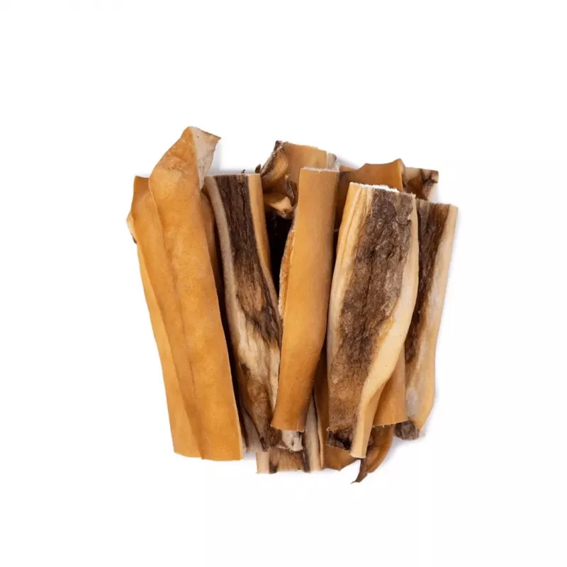 UNISZKI Beef Skin 100 g – natūralūs jautienos odos kramtukai šunims