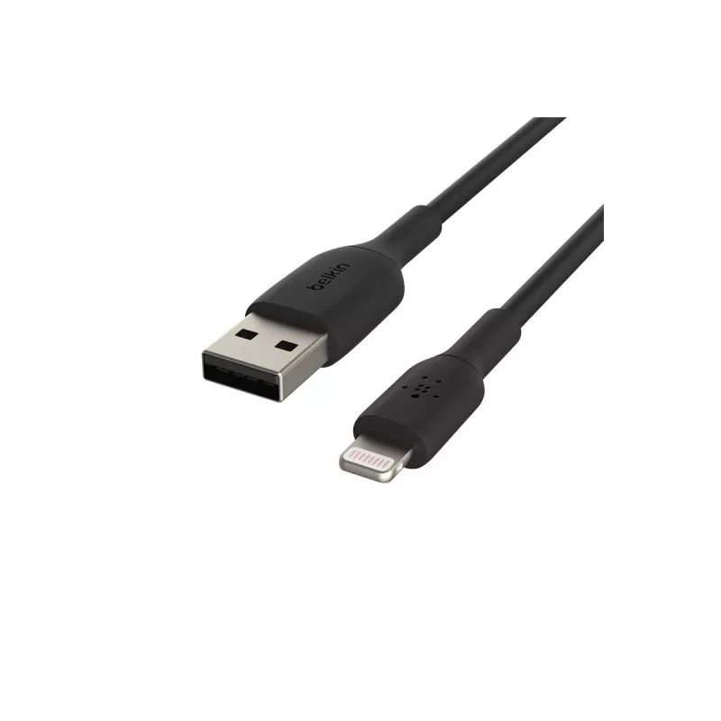 BELKIN PVC USB kabelis USB-A – Lightning, 1 m, juodas