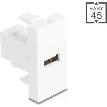 USB 2.0 adapteris Type-A į Type-B, DELOCK 90907, Easy 45 modulis