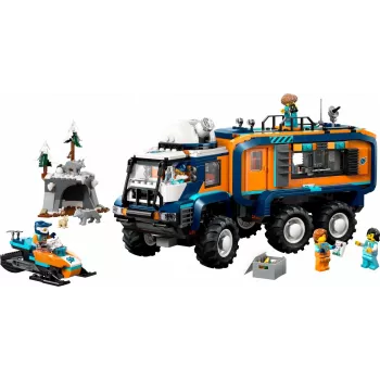 LEGO City Arktinis tyrinėjimų sunkvežimis 60471 – 1064 dalių rinkinys su 4 minifigūromis, mobilia laboratorija, nuo 8 metų