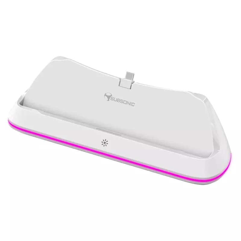 Įkrovimo sistema Subsonic SA5708, skirta Playstation Portal, laidinė, juoda balta
