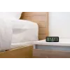 BLAUPUNKT CL04BK juodas kompaktiškas laikrodis su termometru, drėgmės indikatoriumi, kalendoriumi, žadintuvu, snaudimo funkcija, AAA baterija