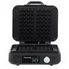 Vafelinė Adler AD 3087 – elektrinė belginių vaflių keptuvė, 2200 W, 2 stačiakampės plokštės 9×17 cm, juoda