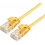 ROLINE Green Patch-Cable RJ-45 (M) į RJ-45 (M) 30 cm UTP CAT 6a halogen-free, liejinis, su apsauga nuo užkabinimo, vytas, geltonas (21.44.3921)