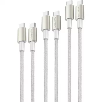 4smarts USB-C į USB-C laidas PremiumCord 100W 3m Baltas