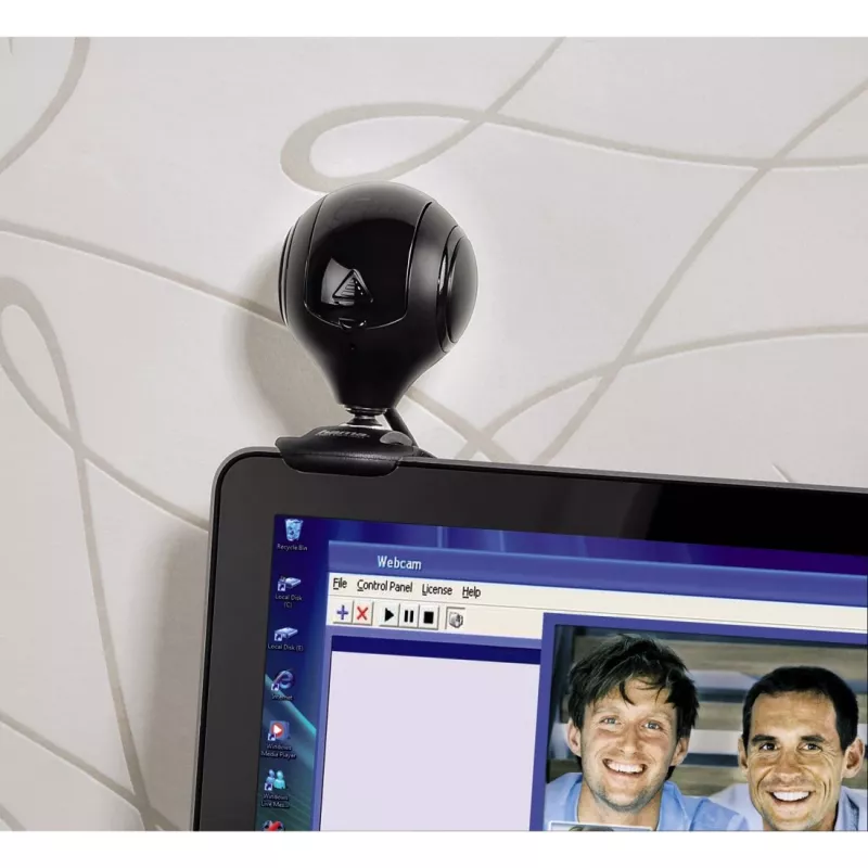 Hama 00053950 internetinė kamera 1.3 MP 1280 x 1024 pikseliai USB 2.0 Juoda