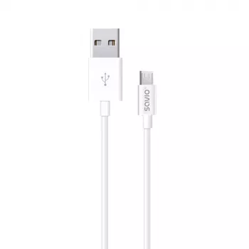 USB laidas SAVIO CL-124 USB 2.0, USB A – Micro-USB B, 2 m, baltas
