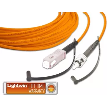 Lightwin LSP-50 SC-ST 2.0 aukštos kokybės simpleksinis LWL šviesolaidinis pataikinis kabelis, MM OM2, SC – ST