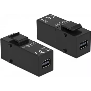 Keystone modulis DeLOCK 86377, Mini DisplayPort–Mini DisplayPort, juodas