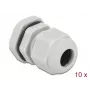 Kabelio įvadas DeLOCK 60197 pilkas plastikinis 10 vnt.
