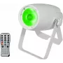 LED prožektorius EUROLITE PST-10 QCL 10W RGBW – kompaktiškas sceninis/studijinis šviestuvas su pilna spalvų gama