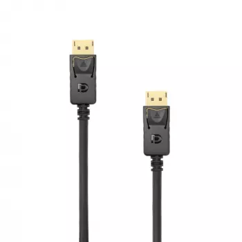 DisplayPort kabelis White Shark MAMBA 2 m — 4K 60Hz, 2.0 suderinamas