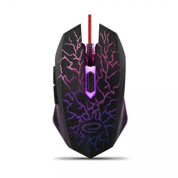 Esperanza MX211 LIGHTNING - USB pelė - optinė - 6 mygtukai - juoda