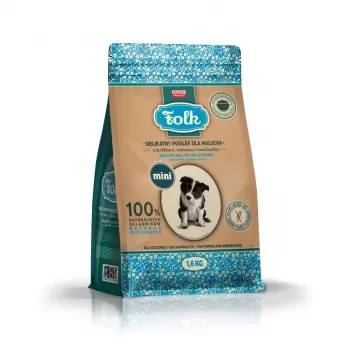 FOLK Junior Small breeds Gentle meal for puppy with rabbit, veal and carrot - sausas šunų ėdalas - 1,6 kg