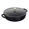 ZWILLING STAUB BRAISERS apvali keptuvė 28 cm, juoda, dugno Ø 22,2 cm