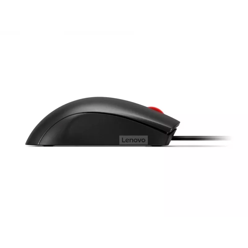 Laidinė USB-A pelė Lenovo 120 – juoda, ambidekstrinė, 1600 DPI, 3 mygtukai, 1,5 m kabelis