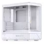 Jonsbo D200 baltas mATX mid-tower korpusas su grūdintu stiklu ir Mini Temp ekranu
