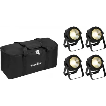 LED PAR šviestuvų rinkinys EUROLITE 20000950 — 4x COB LED, su minkštu krepšiu