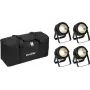 LED PAR šviestuvų rinkinys EUROLITE 20000950 — 4x COB LED, su minkštu krepšiu