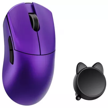 WLMouse HUAN žaidimų pelė su Omron optiniais jungikliais — violetinė (HUAN-PURPLE-O)
