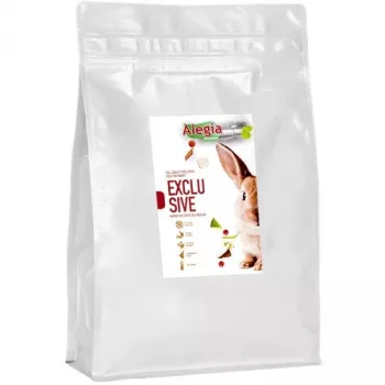 Granuliuotas pašaras triušiams Alegia Exclusive 1,6 kg – daržovių skonio, suaugusiems triušiams
