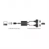 Serijinis kabelis DeLOCK 63950 USB 2.0 Type-A 2 x RS-232 DB9 juodas 0,6 m