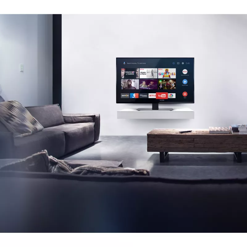 ONE For ALL | Smart Table Top TV Stovas WM 2470 | Aukščio reguliavimas | 32-55 coliai | Maksimali apkrova 40 kg