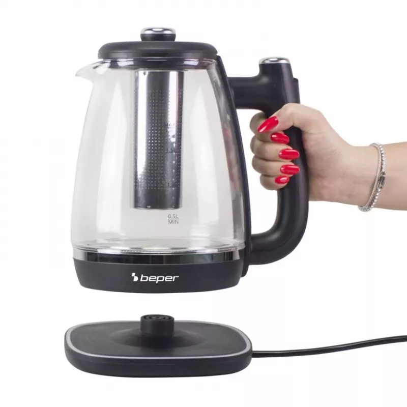 Beper P101BOL200 elektrinis virdulys su stikline kolba