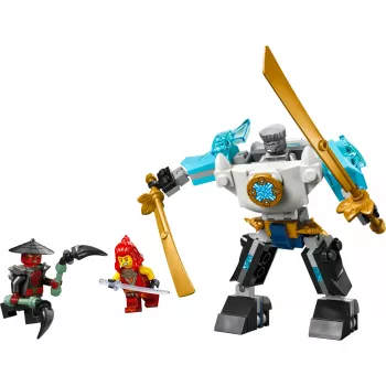 LEGO NINJAGO rinkinys 71827 Zane's Battle Suit Mech, 92 detalės, 2 minifigūrėlės, aukštis 100 mm, amžius 6+