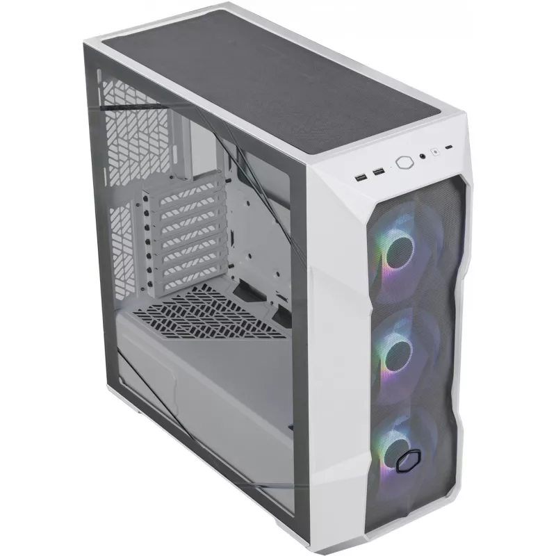 Korpusas Cooler Master MasterBox TD500 Mesh V2 Midi Tower baltas