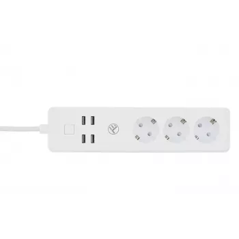 Tellur WiFi išmanusis ilgintuvas su 3 kištukiniais lizdais ir 4 USB prievadais (4 A)