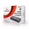 Gembird DSP-4PH4-02 HDMI skirstytuvas, 1x HDMI į 4x HDMI, HDMI 1.4, 225 MHz, 3D, plieninis, juodas