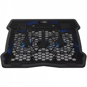 CANYON NS03 aušinimo stovas, dviejų ventiliatorių su 2xUSB 2.0 šakotuvu, tinka 10 inch-15,6 inch nešiojamiesiems kompiuteriams, ABS plastikas ir geležis