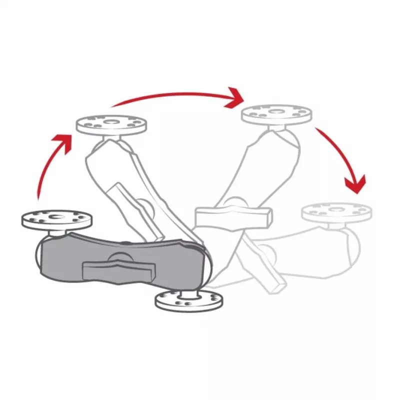 Dvigubo lizdo rankena RAM Mounts RAM-201U