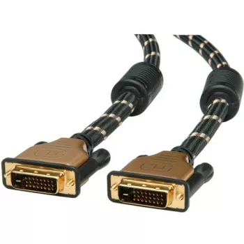 DVI laidas ROLINE GOLD DVI-D (24+1) dual link 10 m