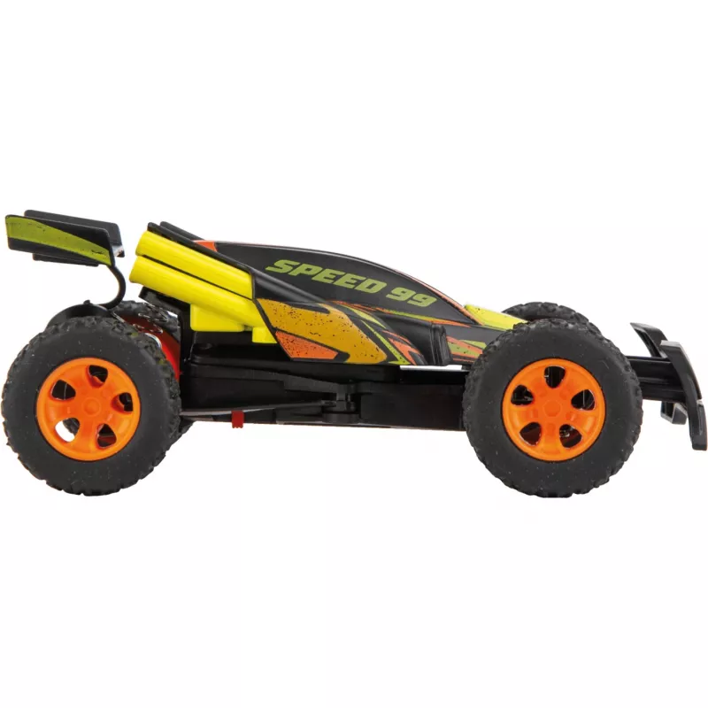 RC didelio greičio automobilis su tramplinu