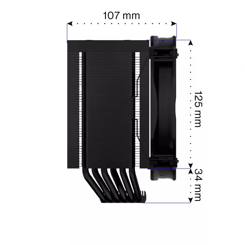 Oro aušintuvas Endorfa Fortis 5 Black
