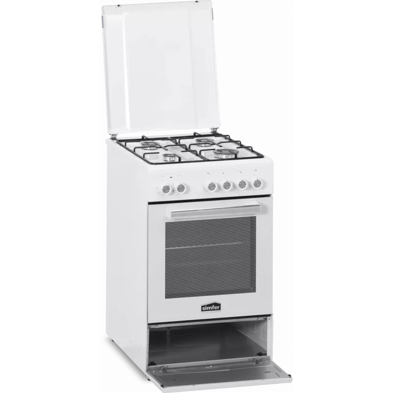 Kombinuota dujinė kaitlentė su elektrine orkaite SIMFER 5405SERBB, 50 cm, energijos klasė A