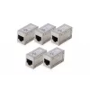 Digitus CAT 6 modulinės jungtys ekranuotos 5 vnt. RJ-45 auksuoti kontaktai sidabrinės