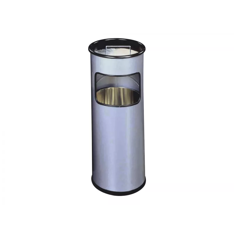 Durable metalinė šiukšliadėžė su pelenine – apvali – 17 l