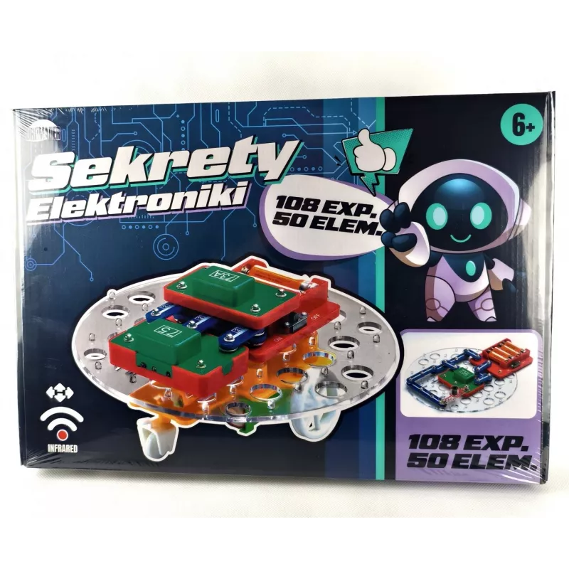 Mokomasis elektronikos rinkinys Dromader Zestaw Sekrety elektroniki – intelektuali transporto priemonė