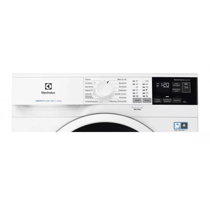 Priekinio pakrovimo skalbimo mašina Electrolux EW6SN406WP — 6 kg, 1000 aps./min., balta