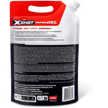 Zuru XSHOT Hyper gel rutuliukų papildymo pakuotė 36810-EN71 – 3000 vnt. biologiškai skaidžių šovinių