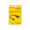 DeLOCK adapteris USB Type-C į RS-232 D-Sub 9 kontaktų vyriškas 0,25 m