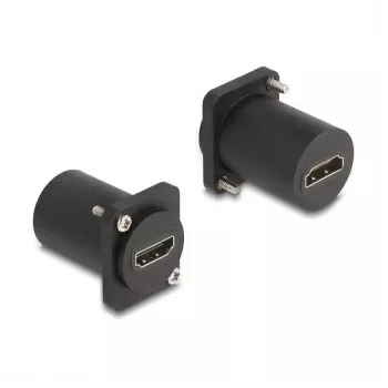DeLOCK D tipo modulis HDMI 8K 60Hz lizdas-lizdas su varžtais, juodas
