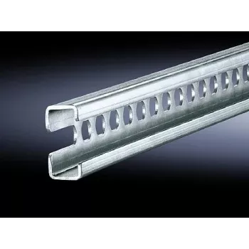 Rack bėgelis Rittal 4943.000, plieninis, sidabrinis, gylis 455 mm, pakuotė po 6 vnt.