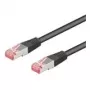 Wentronic Goobay CAT 6 jungiamasis laidas, S/FTP (PiMF), juodas, 50 m - LSZH halogenų neturintis, varinis (68701)