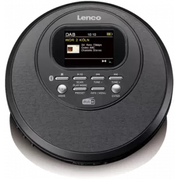 Lenco CD-500 Discman CD/MP3/DAB+/Radijas/BT AntiShock juodas
